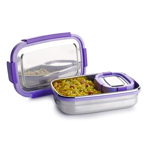 Buy Ganesh Shine Stainless Steel Airtight Leak-Proof Lunch Box for ...