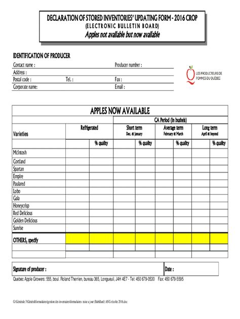 Fillable Online 20+ Inventory Form TemplatesFree, Sample, Example ...