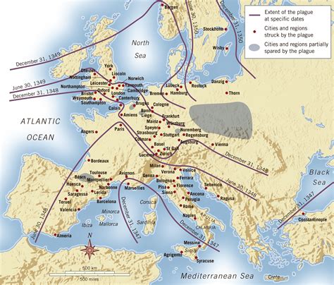 Bubonic Plague Map Middle Ages
