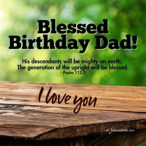 Christian Happy Birthday Dad Images with Bible Verses » EntheosWeb