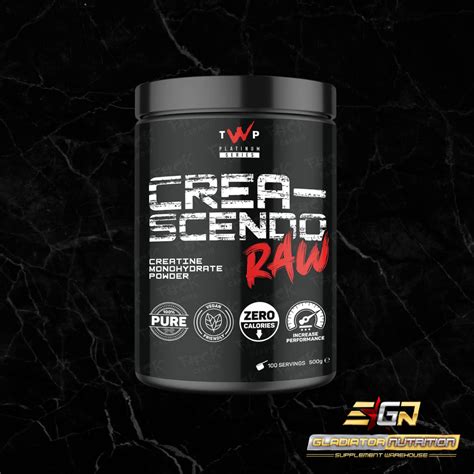 Creatine Monohydrate | TWP Crea-scendo Raw Creatine Monohydrate ...
