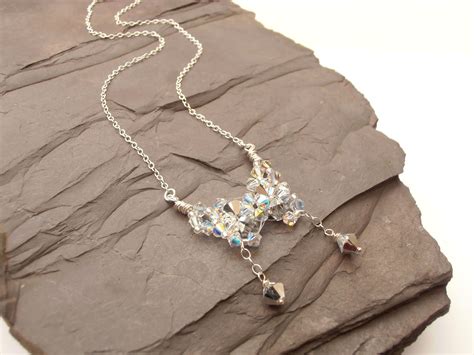 LITTLE RED ROBIN: Swarovski Butterfly Wedding Pendant