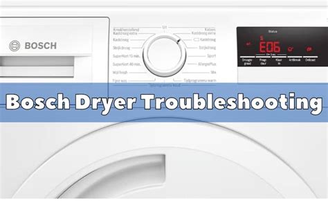 Bosch Dryer Problems 的图像结果