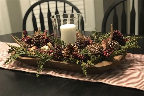 Christmas Dough Bowl Centerpiece