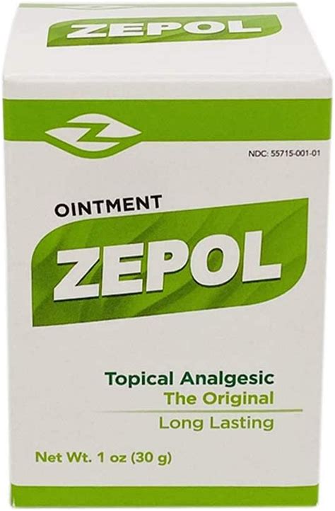 Buy ZEPOL Analgesic Ointment Muscle Pain Aches Backache Sprains Strains ...