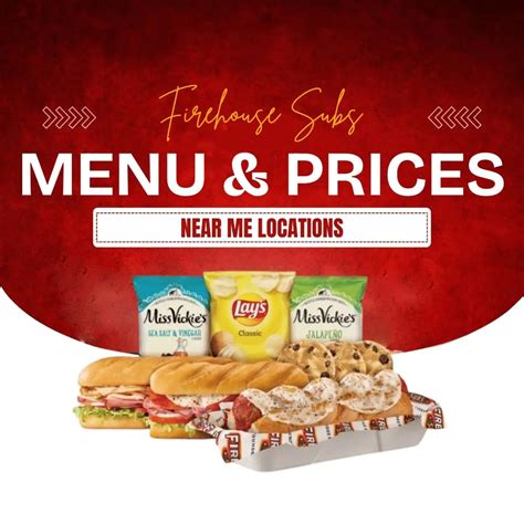 Firehouse Subs Menu With Prices | Updated July 2025