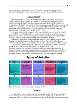 Types of Pollution 的图像结果
