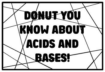 DONUT YOU KNOW ABOUT ACIDS AND BASES! Grade 4 And 5 Science Coloring ...