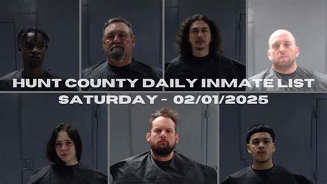 Hunt County Daily Inmate List - February 1, 2025