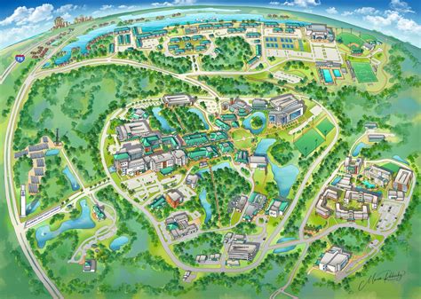 FGCU Illustrated Campus Map