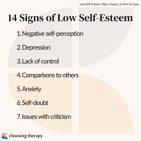 Low Self-Esteem: Signs, Causes, & How to Cope | ChoosingTherapy.com