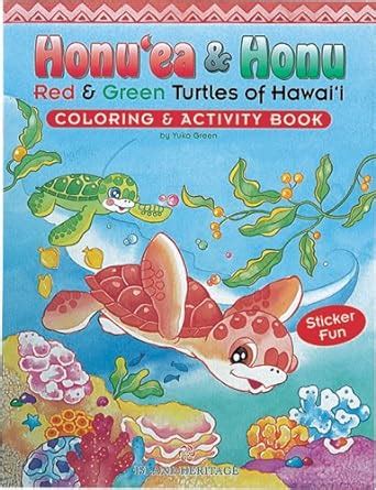 Honuea & Honu: Red & Green Turtles of Hawaii Coloring & Activity Book ...