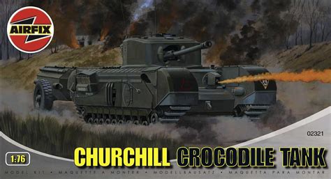 Airfix A02321 1:76 Scale Churchill Crocodile Tank Military Vehicles ...