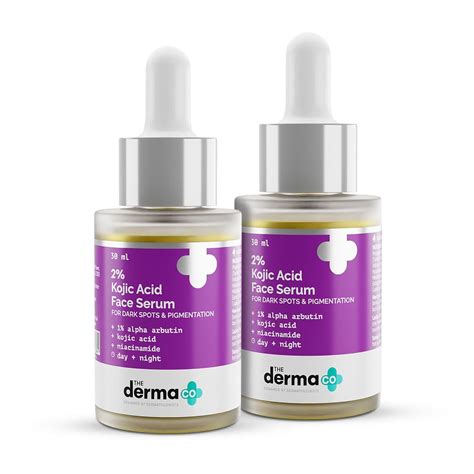 The Derma Co 2% Kojic Acid Face Serum | With 1% Alpha Arbutin ...