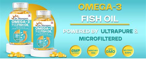 DR. MOREPEN Omega 3 Deep Sea Fish oil 1000 mg Omega with 300 mg DHA ...