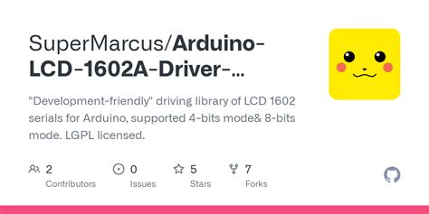 GitHub - SuperMarcus/Arduino-LCD-1602A-Driver-Library: "Development ...