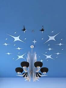 32pcs Star Shaped Mirror Surface Wall Sticker | SHEIN USA