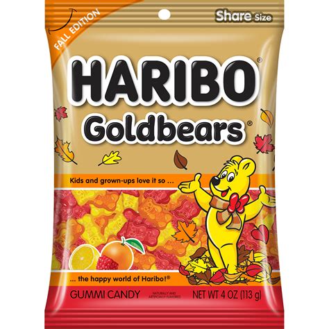 HARIBO Goldbears Fall Edition Gummies Assorted Fruit Flavor Gummy Candy ...
