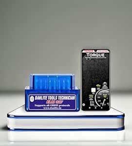 DANLITE OBD II ELM327 Scanner Code Readers V2.1 Smart Car Vehicle ...