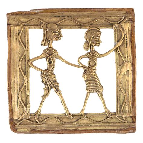 Brass Dhokra Art Tribal Figurines Wall Hanging