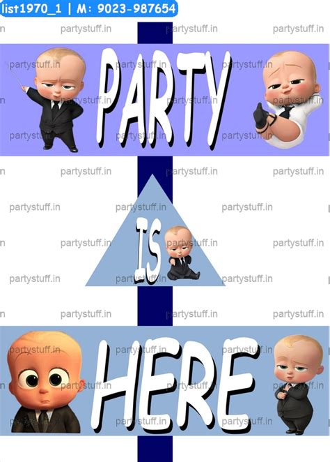 Boss Baby theme Designs