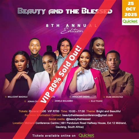 Beauty And The Blessed 08th SA Edition, Midrand Conference Centre and ...