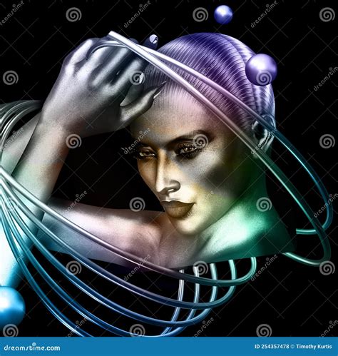 Aphrodite the Ancient Greek Goddess of Sexual Love Stock Illustration ...