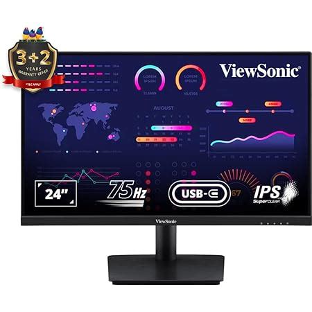 Samsung 24-inch(60.46cm) FHD Monitor, IPS, USB Type-C, HAS, Pivot, 75 ...