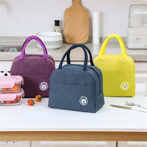 Portable Thermal Lunch Bag – Insulated Food Storage Bag for Office, Sc ...
