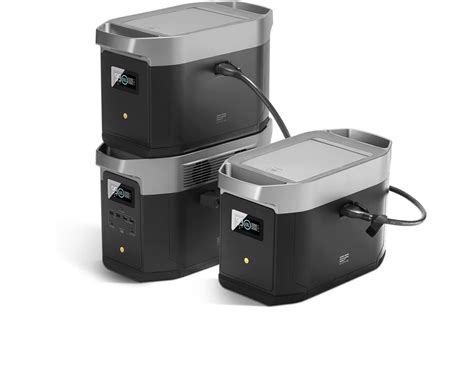 Buy EF ECOFLOW DELTA Max 2000 Solar Generator with 2 DELTA Max Smart ...