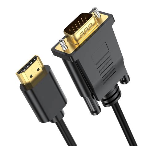 URELEGAN HDMI to VGA Cable 3.3 Feet, HDMI to VGA Cord (Male to Male ...