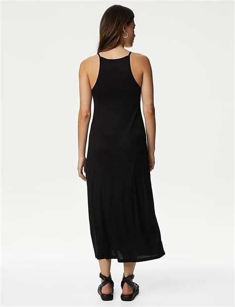 Buy Jersey Halter Neck Midaxi Beach Dress at Marks & Spencer