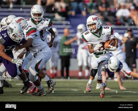 Football action with Eureka vs. Shasta High School in Redding ...
