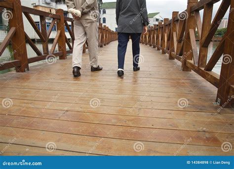 Walking on plank road stock photo. Image of plank, woman - 14384898