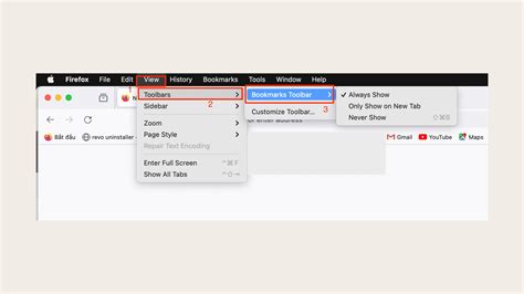 How to show or hide the bookmarks bar in Chrome, Edge, Firefox, Vivaldi ...