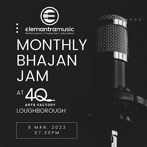 Monthly Bhajan Jam - Mon. 4th March 2024, 4Q Arts Factory, Loughborough ...