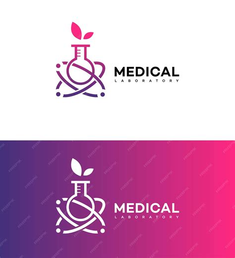 Premium Vector | Medical laboratory science logo