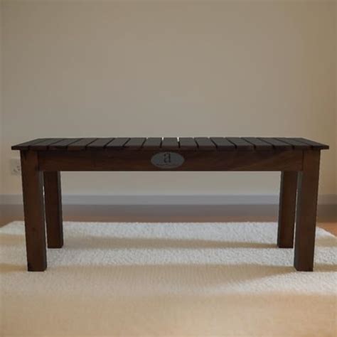 G Fine Furniture Wooden Platform Bench | 4 Seater | Solid Wood Sheesham ...