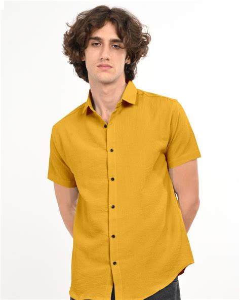 Men’s Textured Solid Shirts | Plain Formal & Casual Shirts