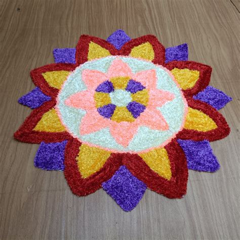 2ft Handicrafts Rexine Rangoli Mat for Festive & Home Decoration ...