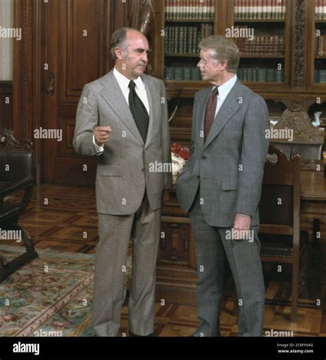 Jose Lopez Portillo Jimmy Carter in Mexico (cropped Stock Photo - Alamy