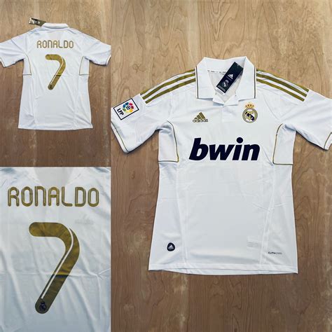 Cristiano Ronaldo 7 Real Madrid home retro soccer jersey | Etsy
