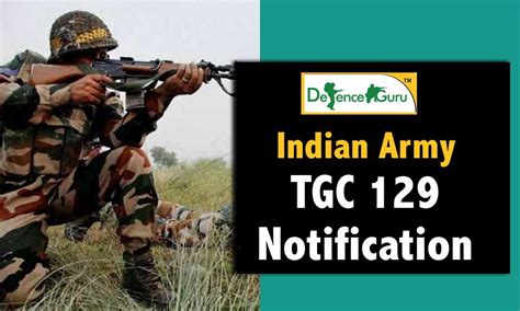 Indian Army TGC 129 Notification Application Form