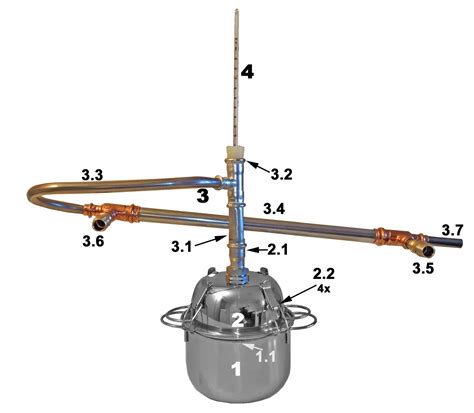 2 Liter Hobby Destille mit Helm aus Edelstahl für Ätherisches Öl ...