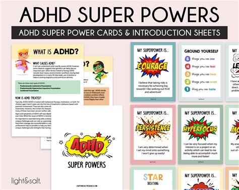 ADHD Superpower Strength Cards Executive Functioning ADHD - Etsy Australia