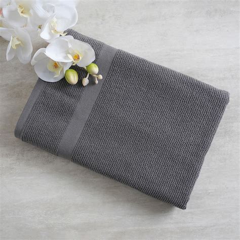 Grey Cotton Bath Towel