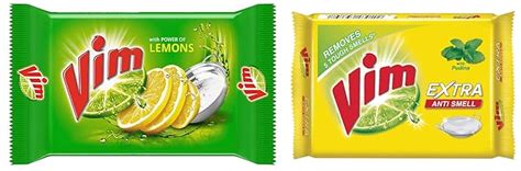 Vim Dishwash Bar Lemon, Removes Stain And Grease With Power Of Lemon ...