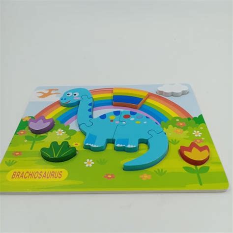Wooden Jigsaw Puzzle Brachiosaurus - EKT2558 – Extrokids