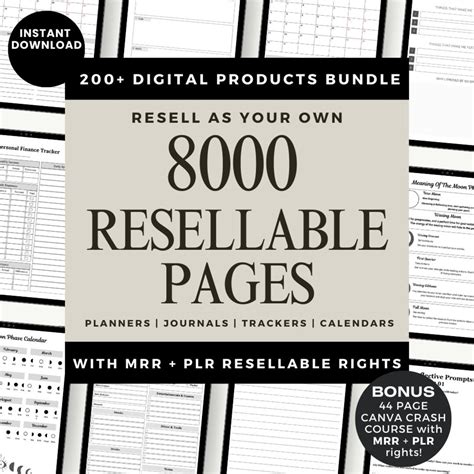 Buy 8000 Resellable Done for You Digital Pages, PRL Bundle, Passive ...