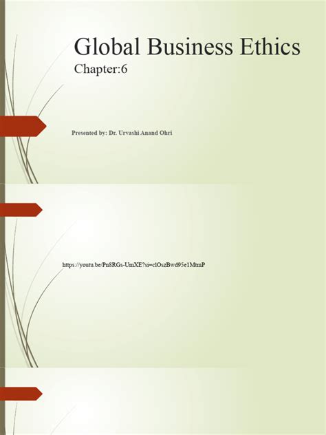 Global Business Ethics | Download Free PDF | Business Ethics ...